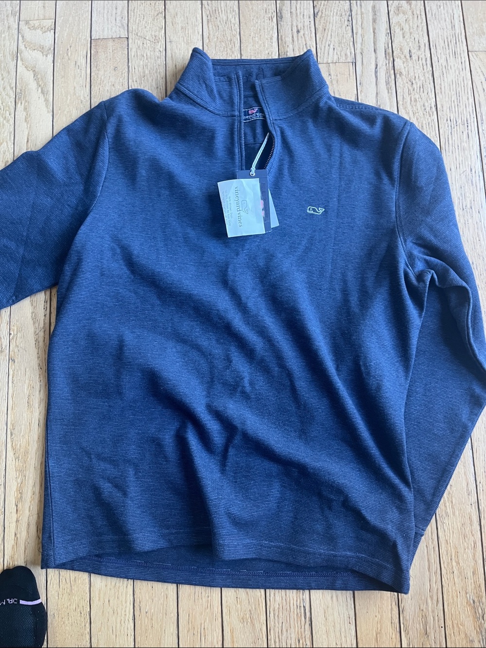 Vineyard Vines Men’s Navy Quarter-Zip Sweater Pullover